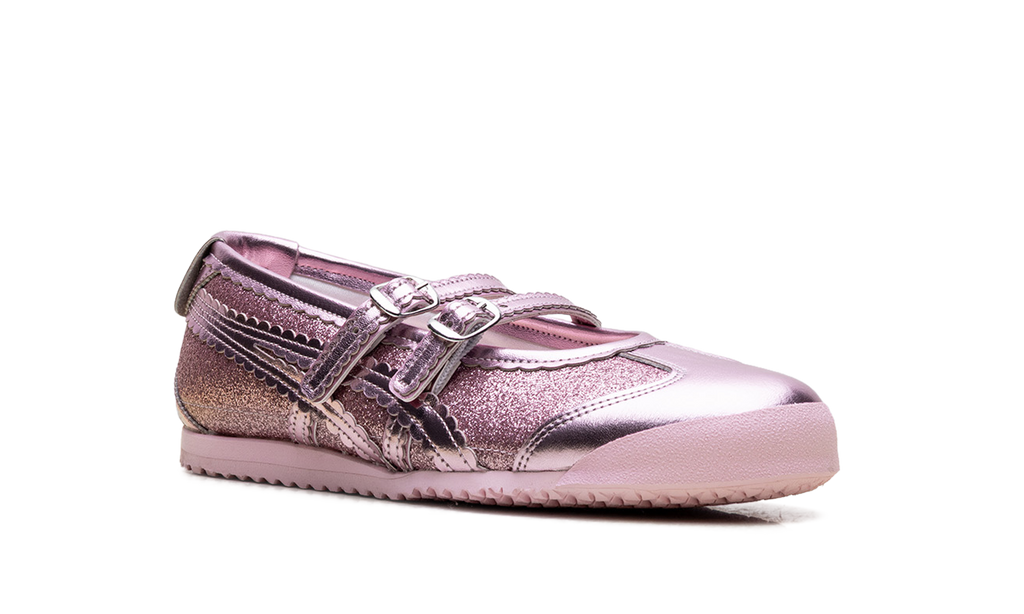 Onitsuka Tiger Mexico 66 TGRS Glitter Pack Women's Ballet Flats - Pink Cameo