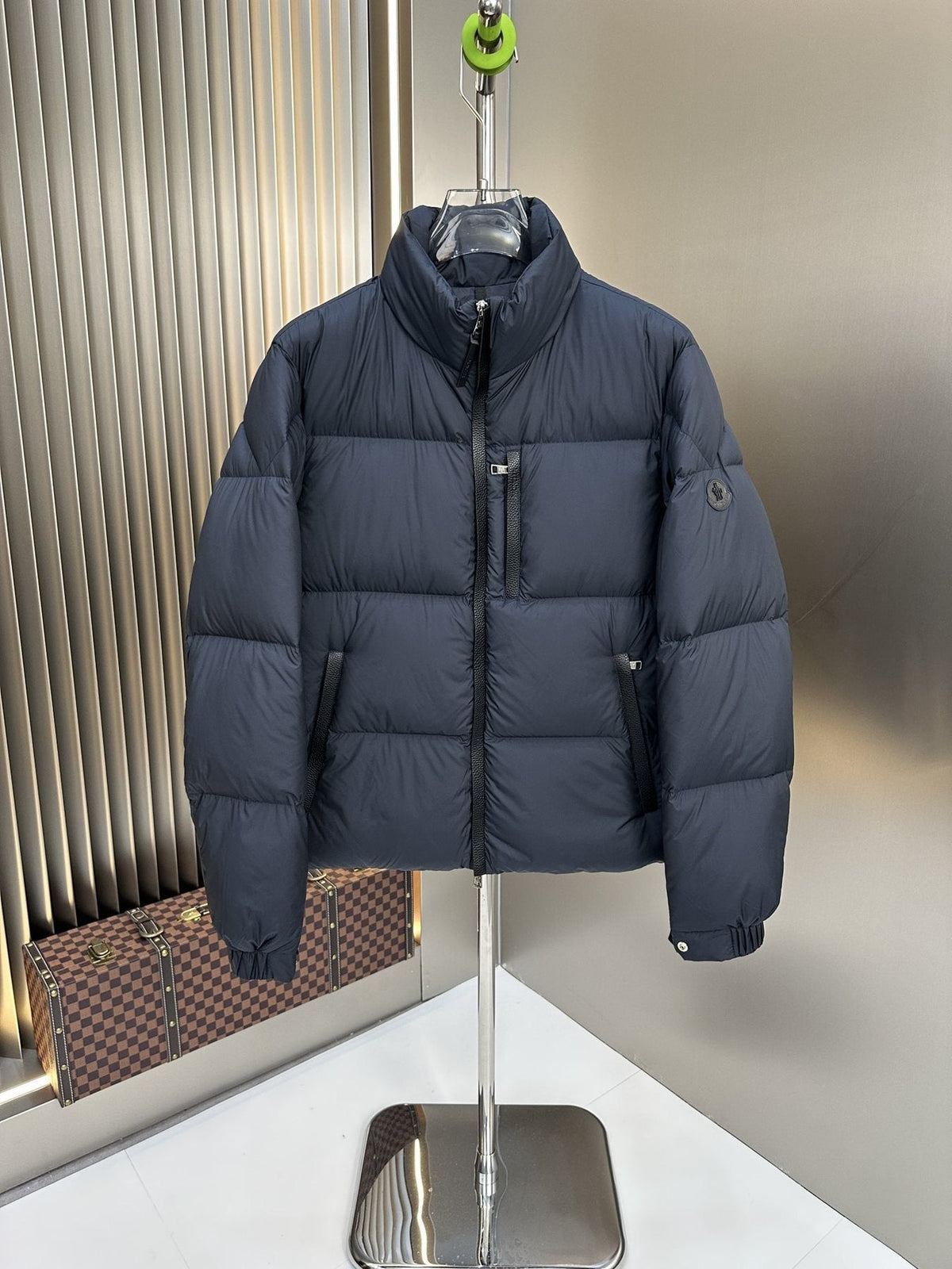 Moncler Quilted Stand-Collar Puffer Coat — front