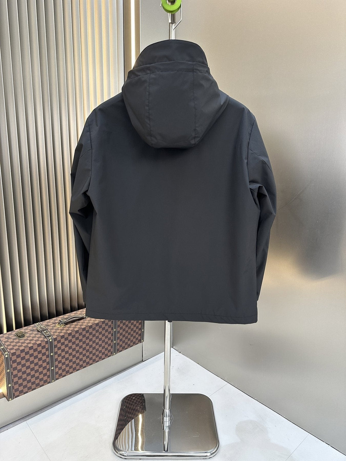 Moncler Hooded Zip-Front Jacket — back