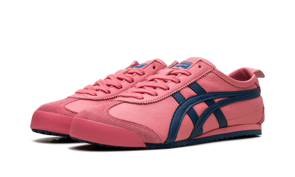 Onitsuka Tiger Mexico 66 Leather Sneakers - Pink Cameo Mako Blue