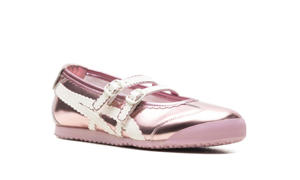 Onitsuka Tiger Mexico 66 TGRS Metallic Pack Women's Ballet Flats - Crystal Pink Cream