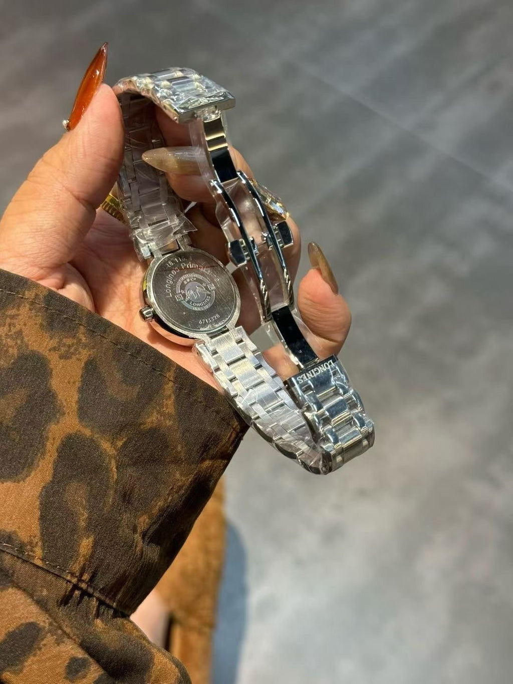 Longines Mother-of-Pearl Moonphase Watch — back