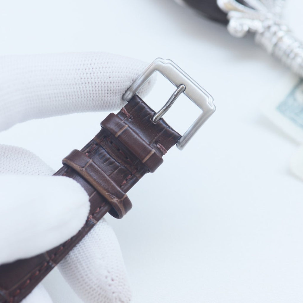 Patek Philippe Black Dial Open-Heart Watch — detail