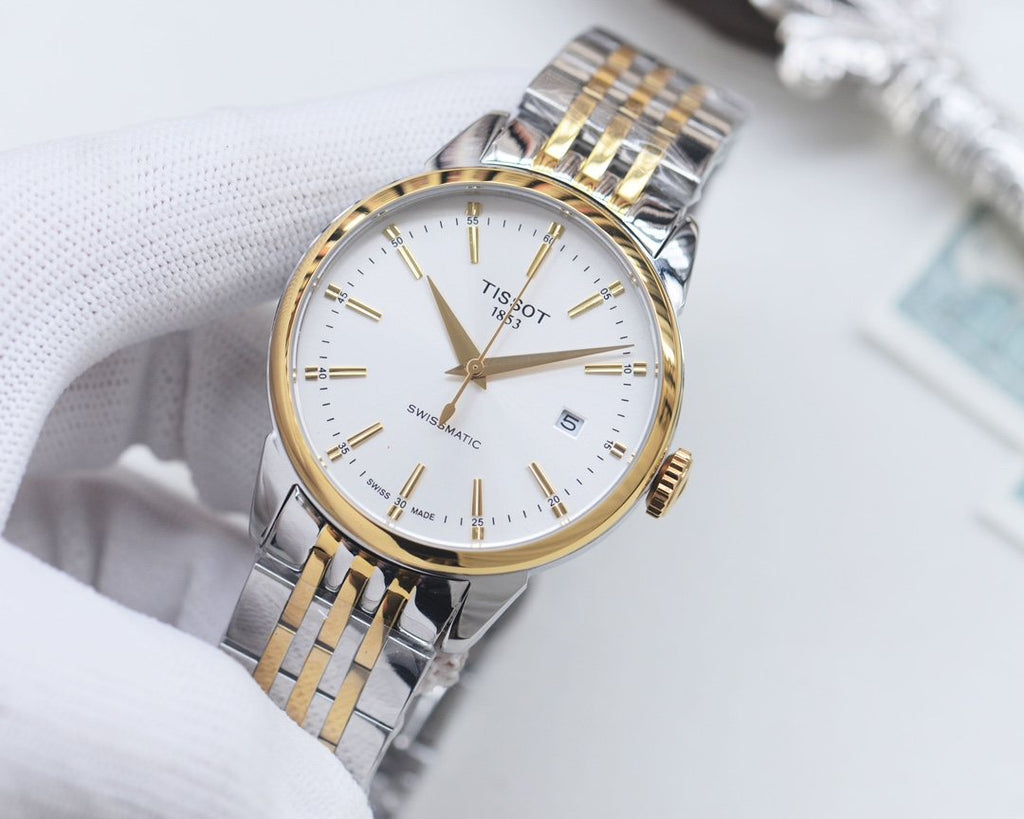 Tissot Silver White Dial Bracelet Watch — hero