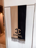 Chanel Color-Block Fringed Scarf — hero