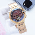 Cartier Gold Brown Dial Bracelet Watch — hero