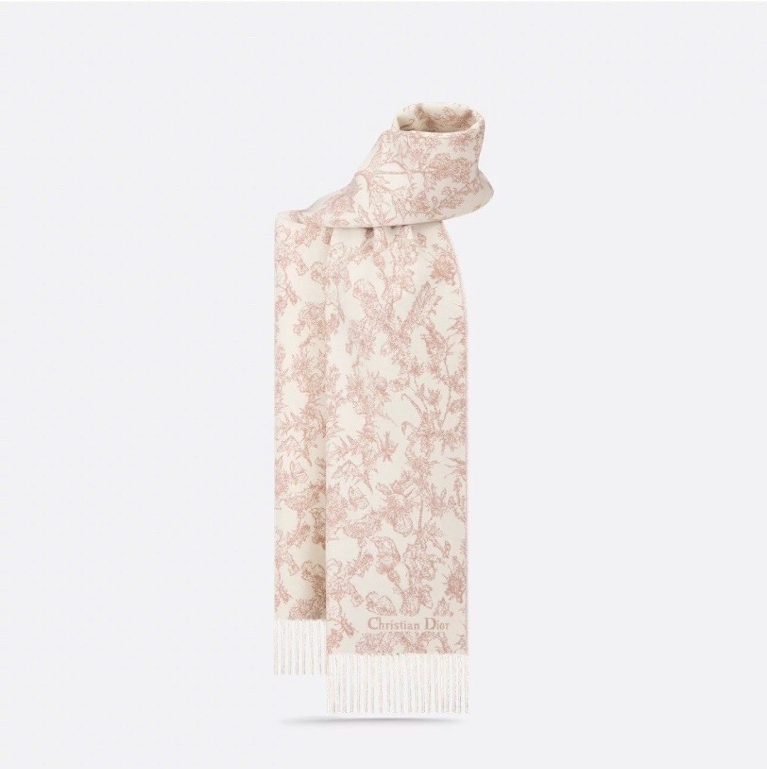 Dior Botanical Toile Fringed Scarf — hero