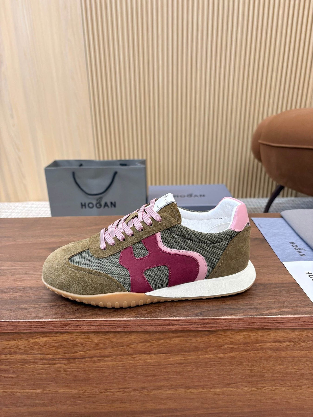 HOGAN Women's Colorblock Low-Top Sneakers — front