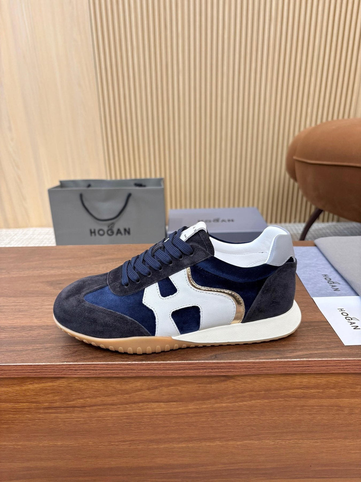 HOGAN Women's Colorblock Low-Top Sneakers — front