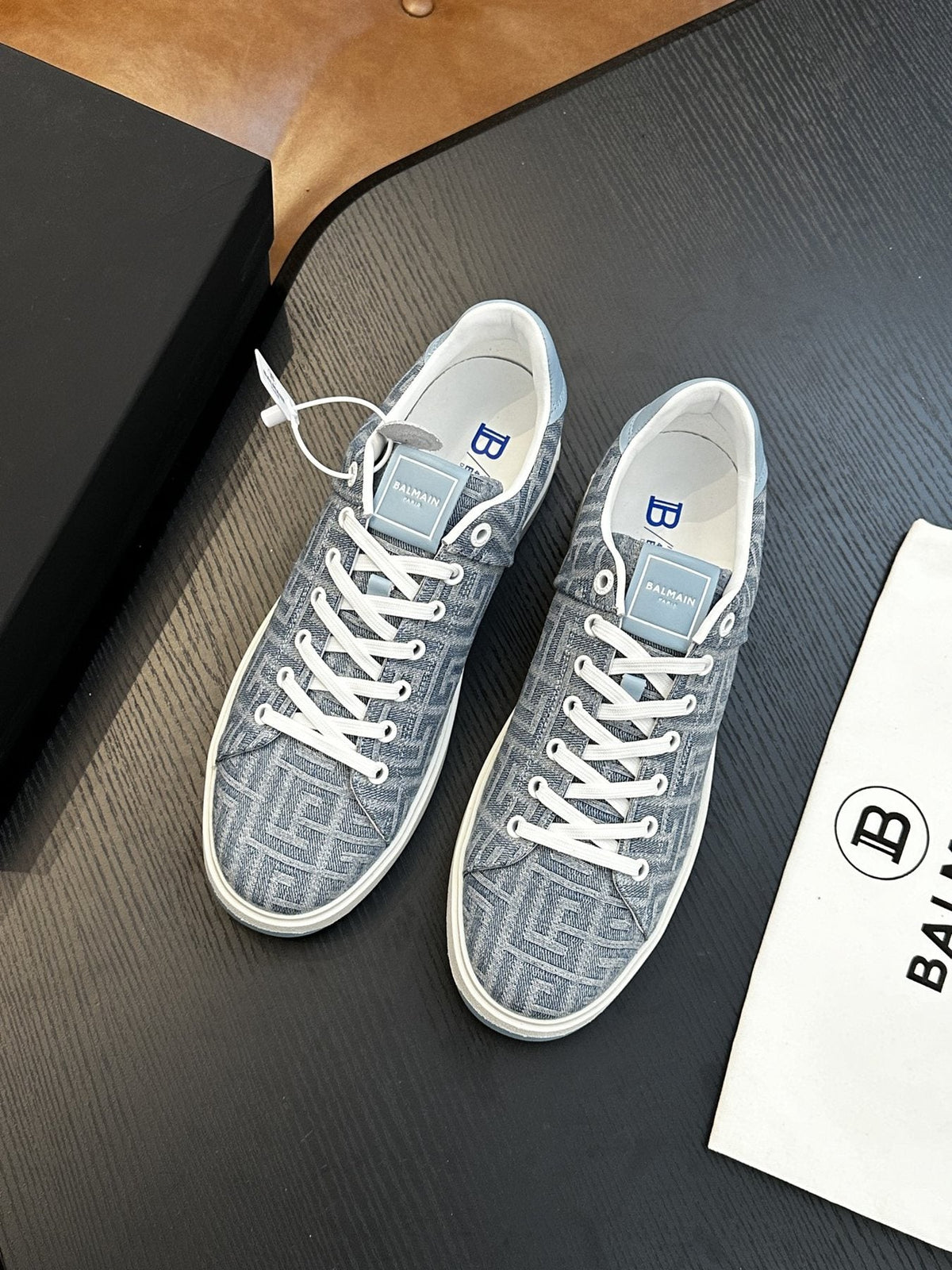 Balmain B-Skate Low-Top Sneakers — front