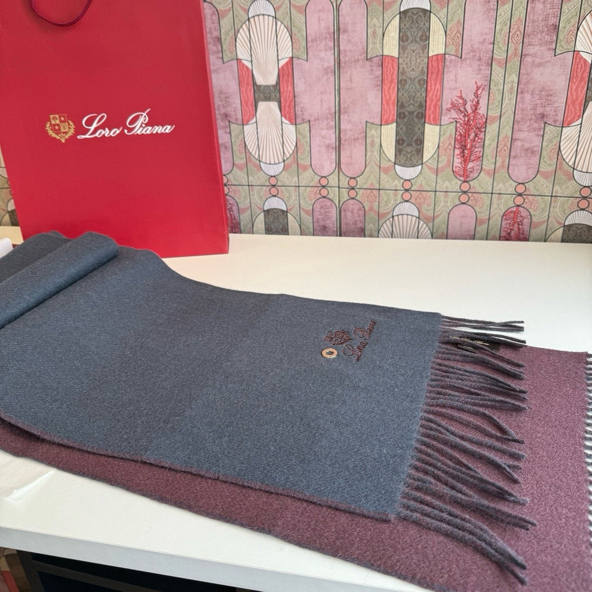 Loro Piana Reversible Fringed Scarf — hero