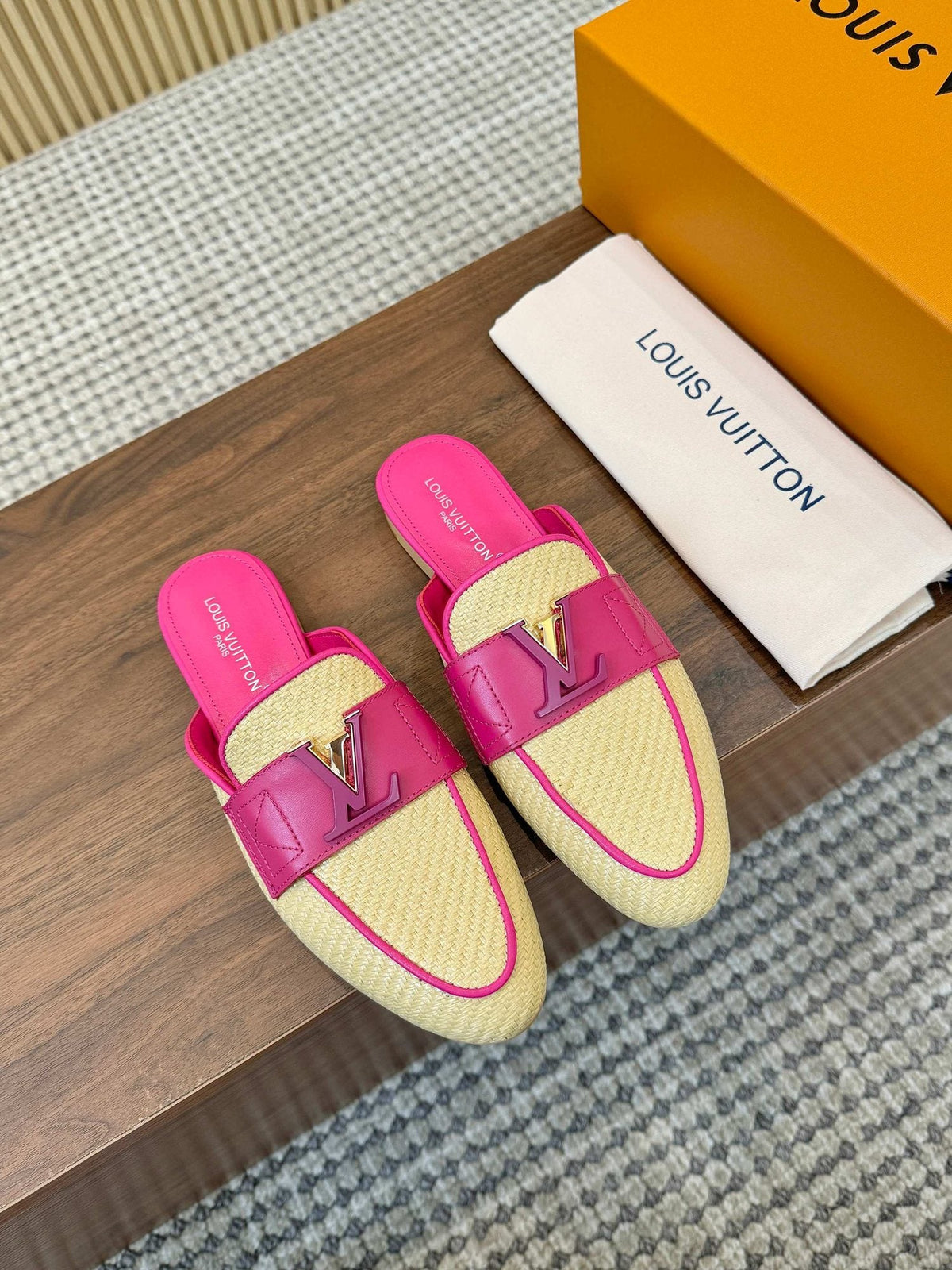 Louis Vuitton Woven Mule Sandals — hero