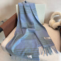 Burberry Plaid Fringe Scarf — front