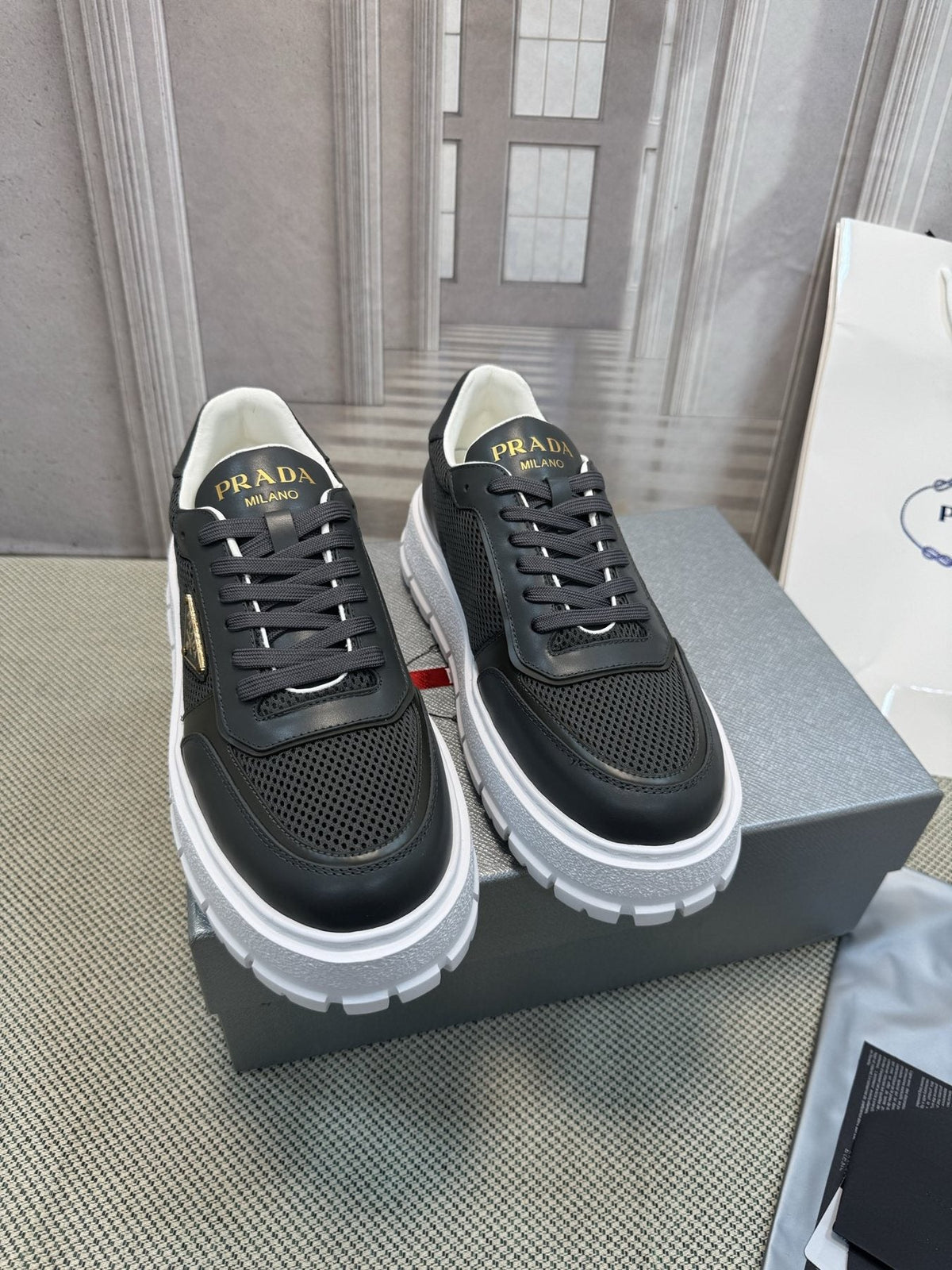 Prada Lug Sole Sneakers — front