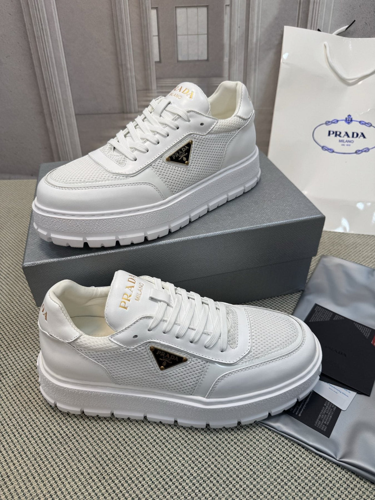 Prada Lug Sole Sneakers — front