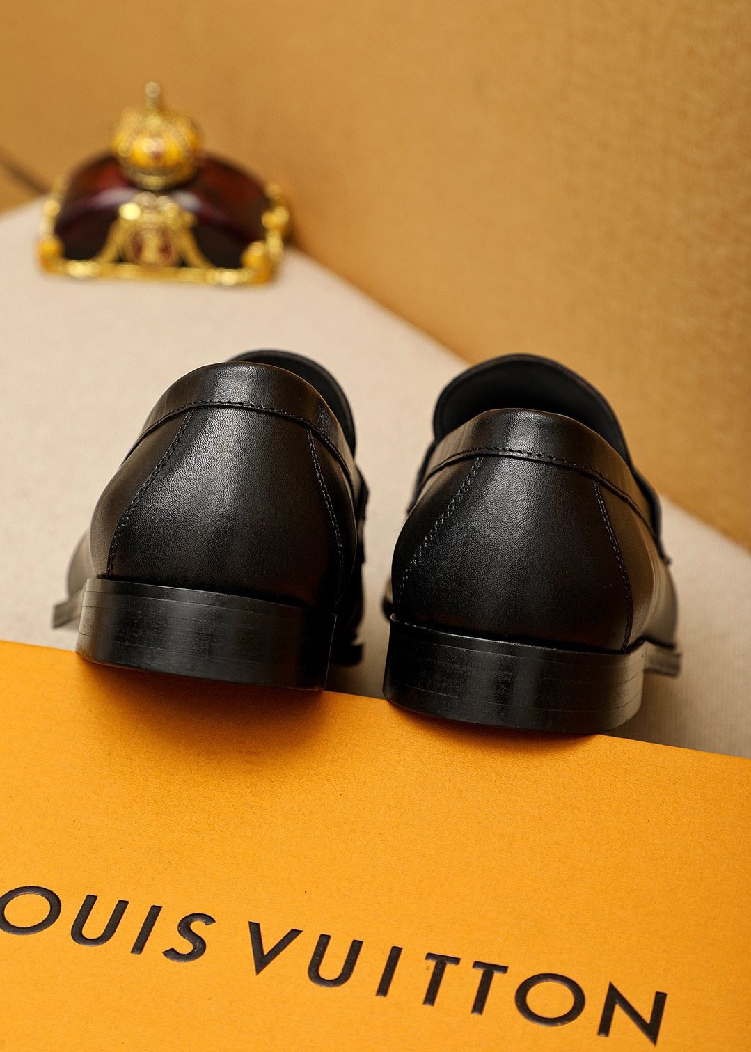 Louis Vuitton Black Hardware Loafers — back