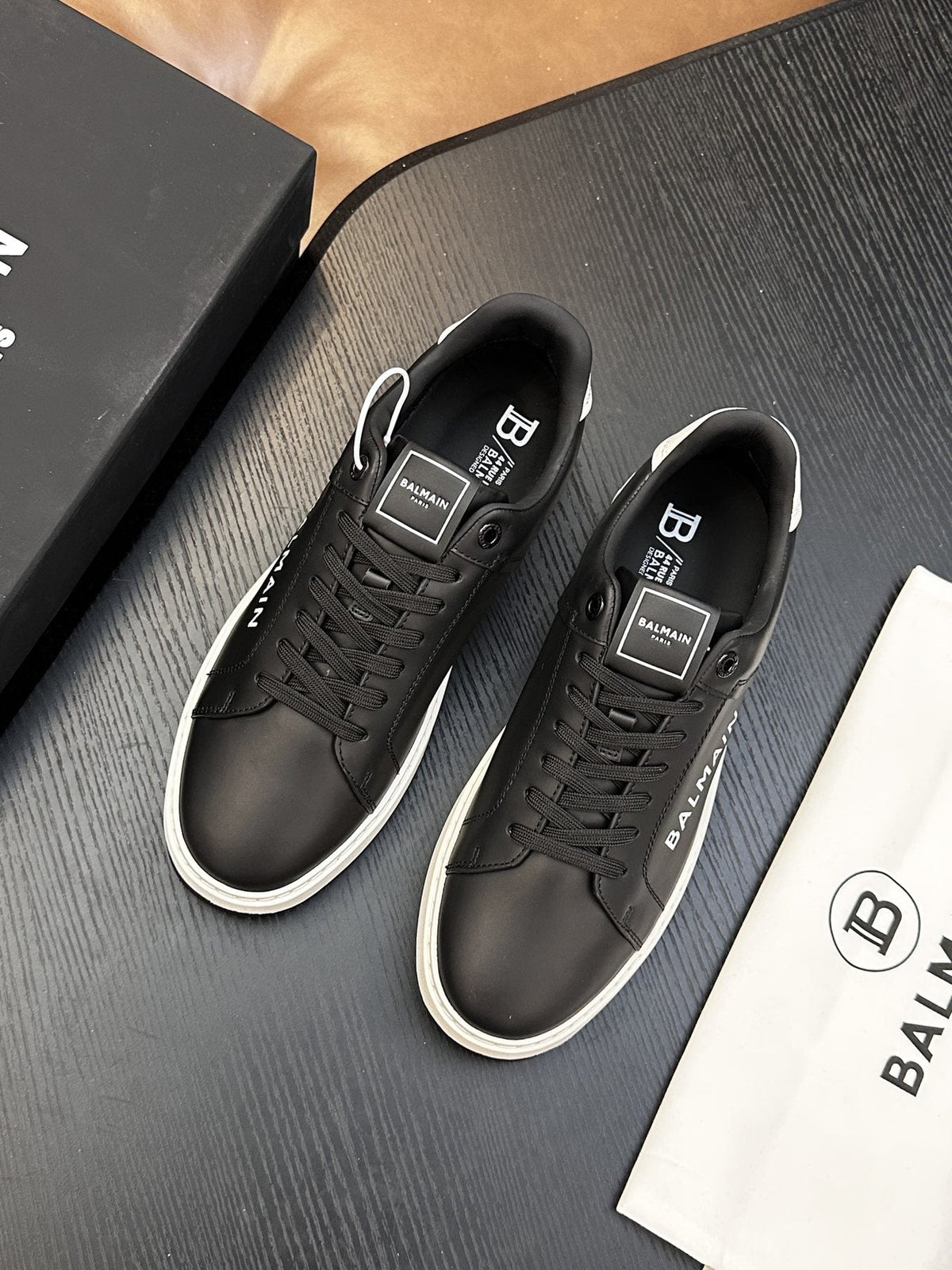 Balmain B-Skate Low-Top Sneakers — front