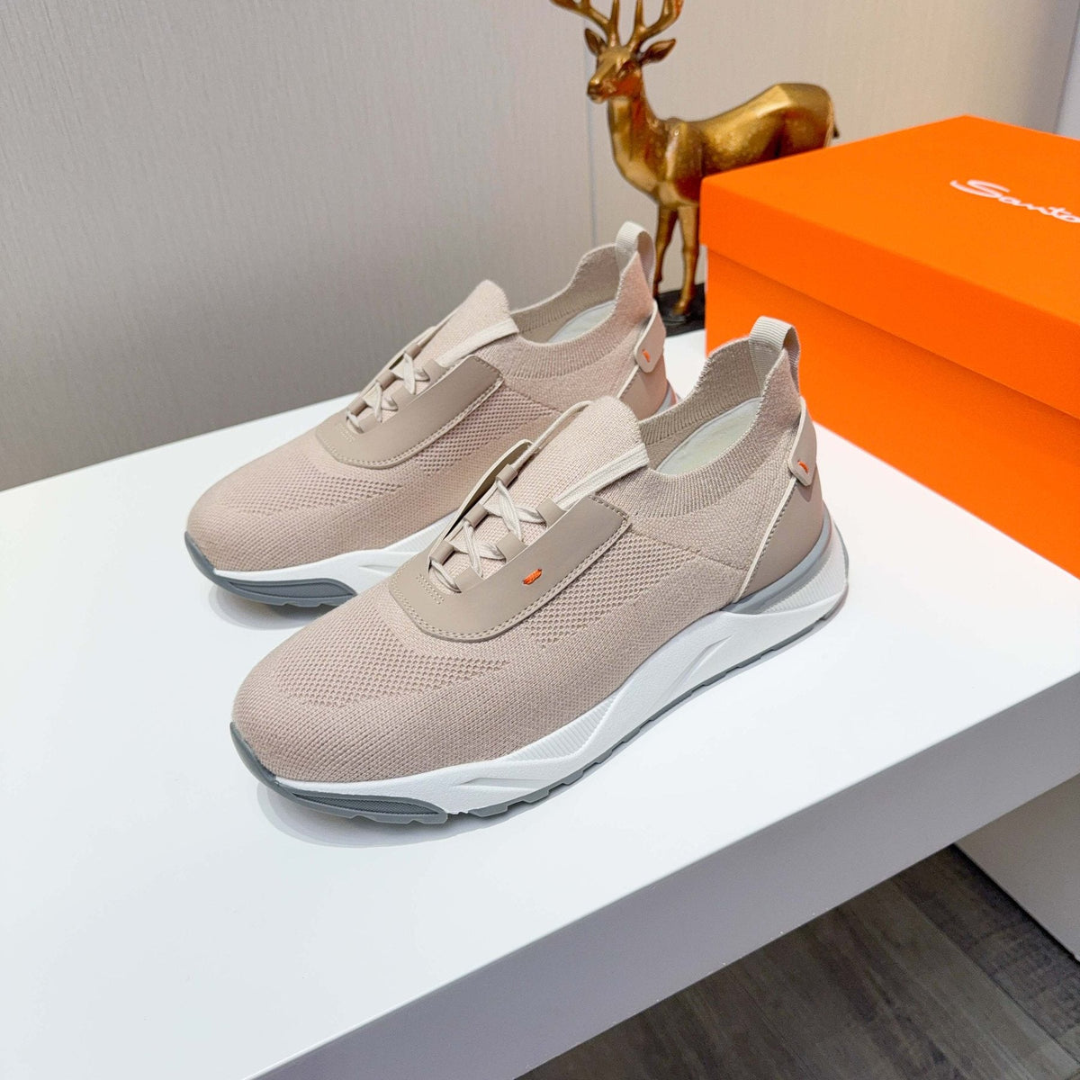 Santoni Knit Low-Top Sneakers — front