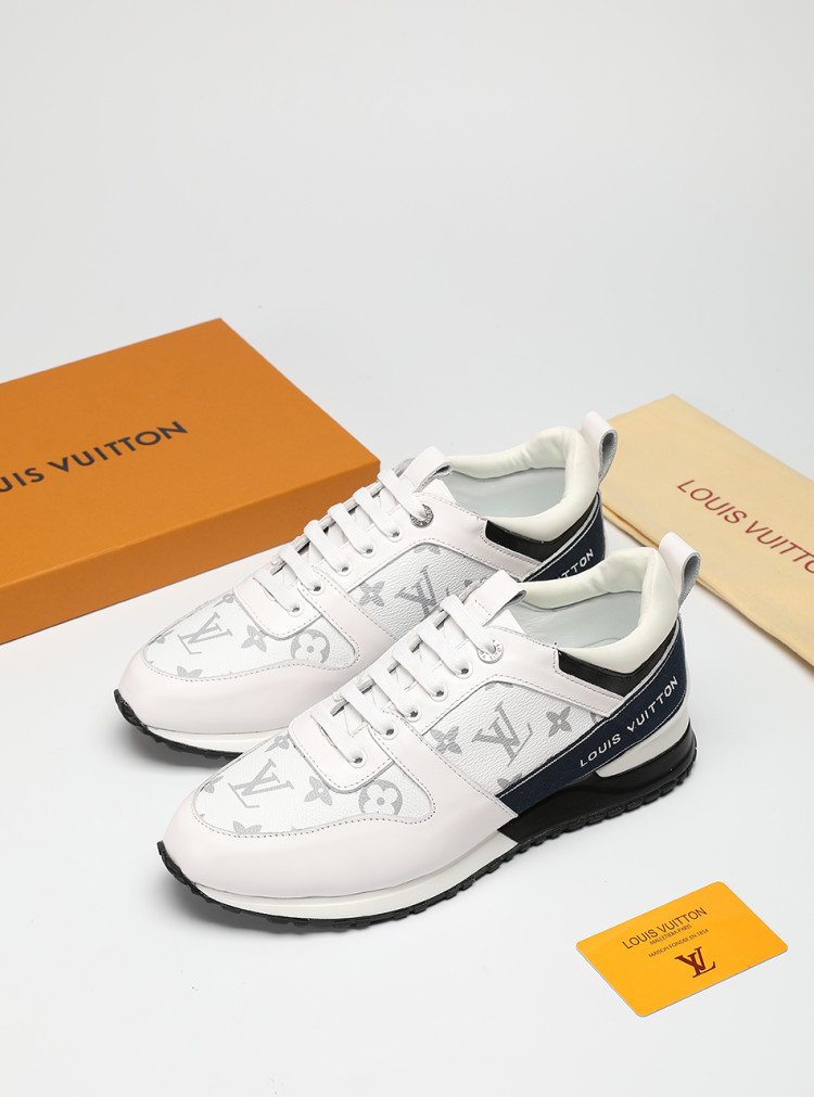 Louis Vuitton Patterned Panel Sneakers — front