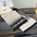 Chanel Ivory and Black Knit Scarf — hero