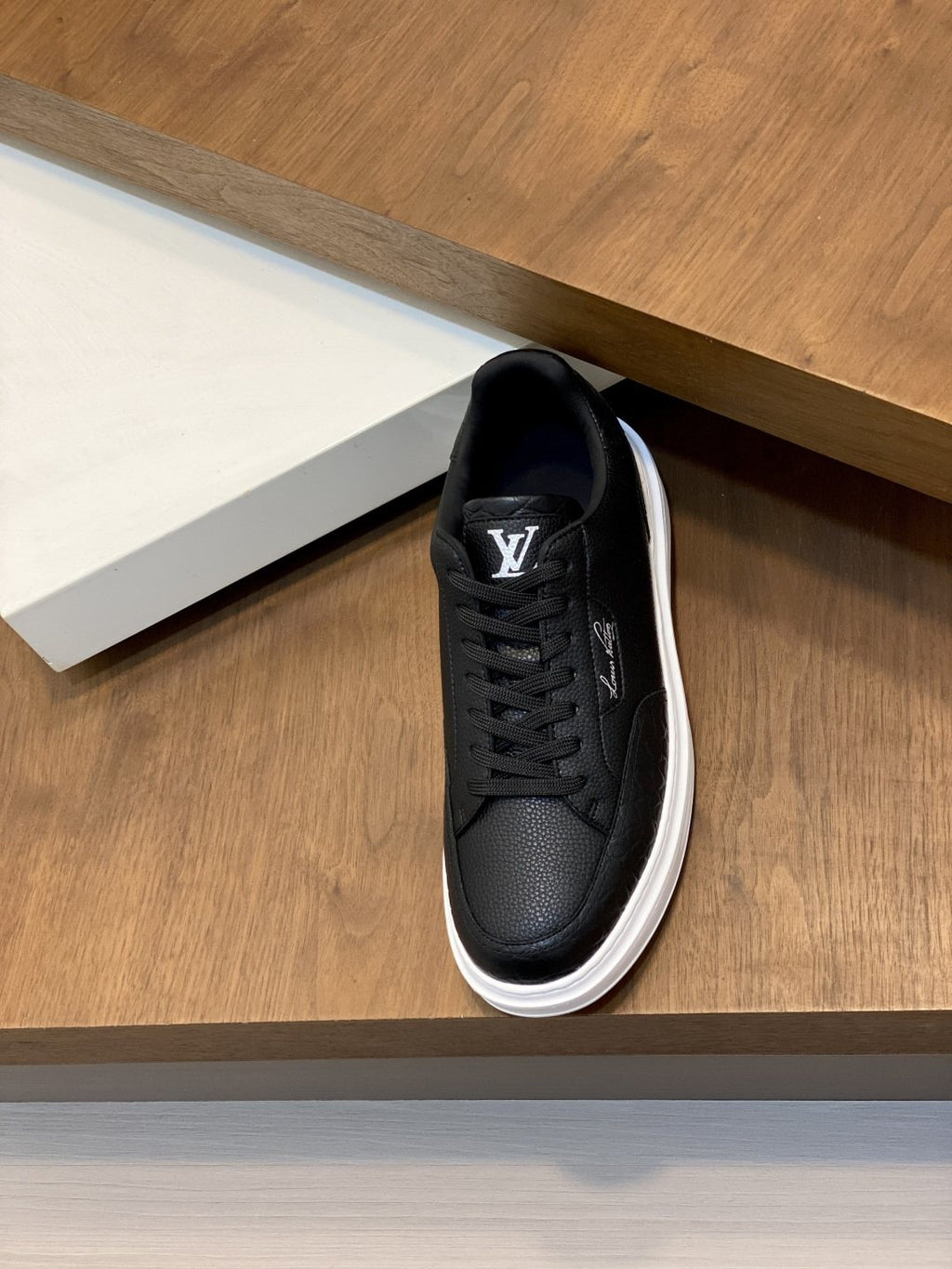 Louis Vuitton Textured Low-Top Sneakers — side