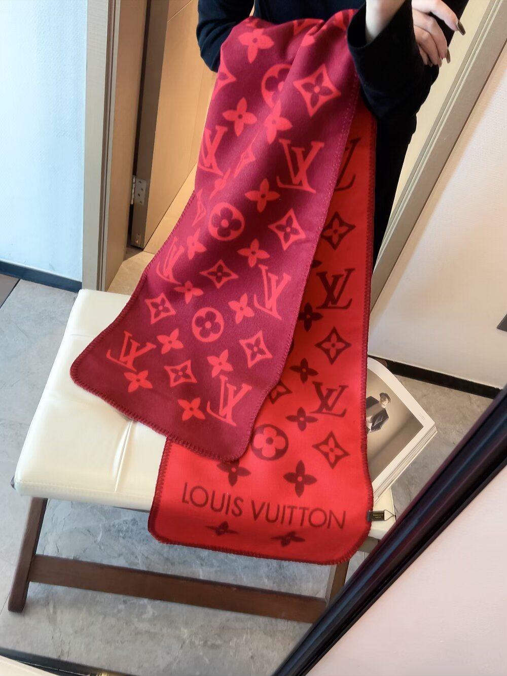 Louis Vuitton Monogram Scarf — front
