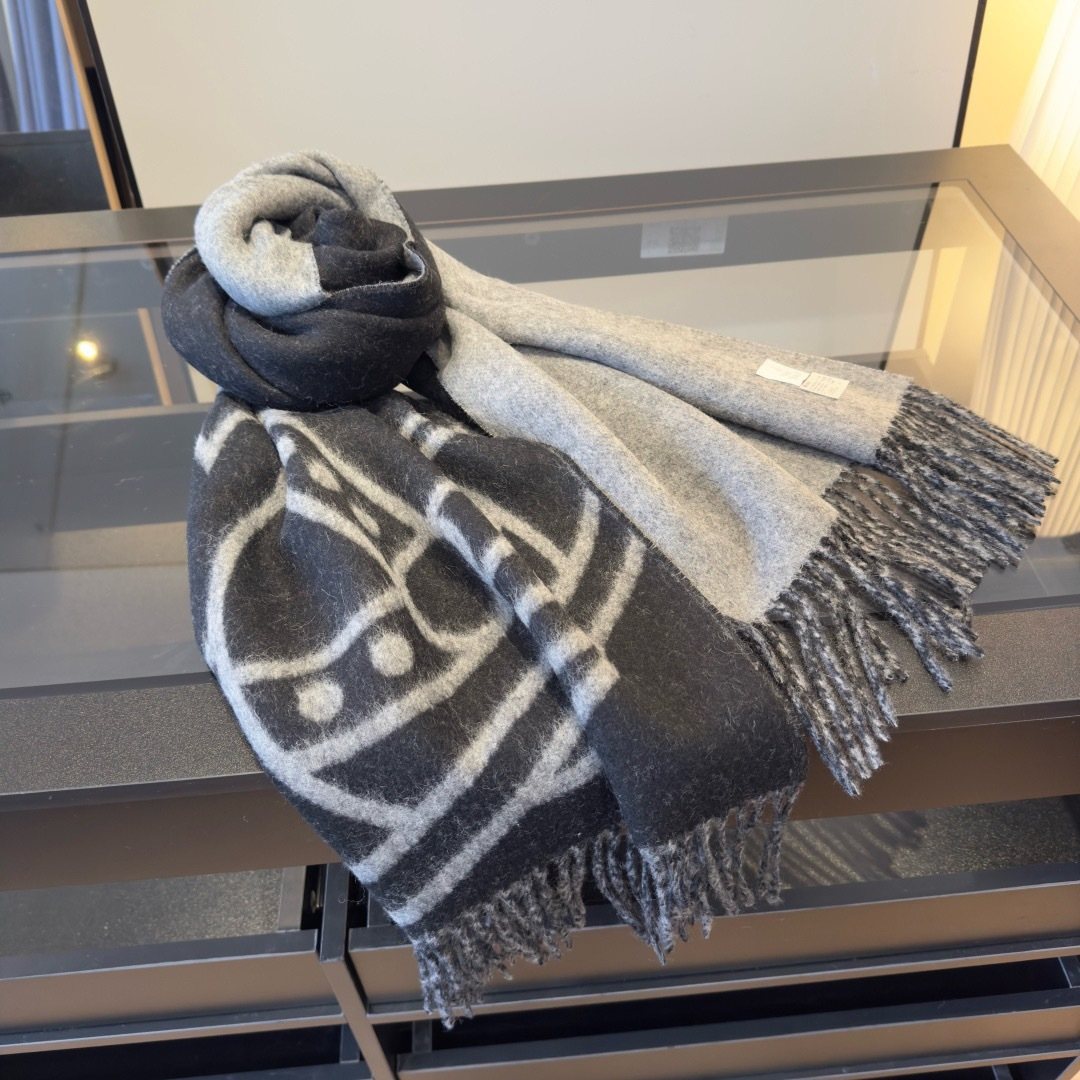 Vivienne Westwood Orb Motif Fringed Scarf — hero