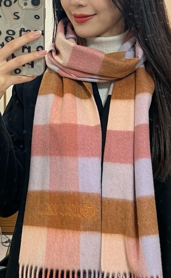 Loro Piana Plaid Fringe Scarf — hero