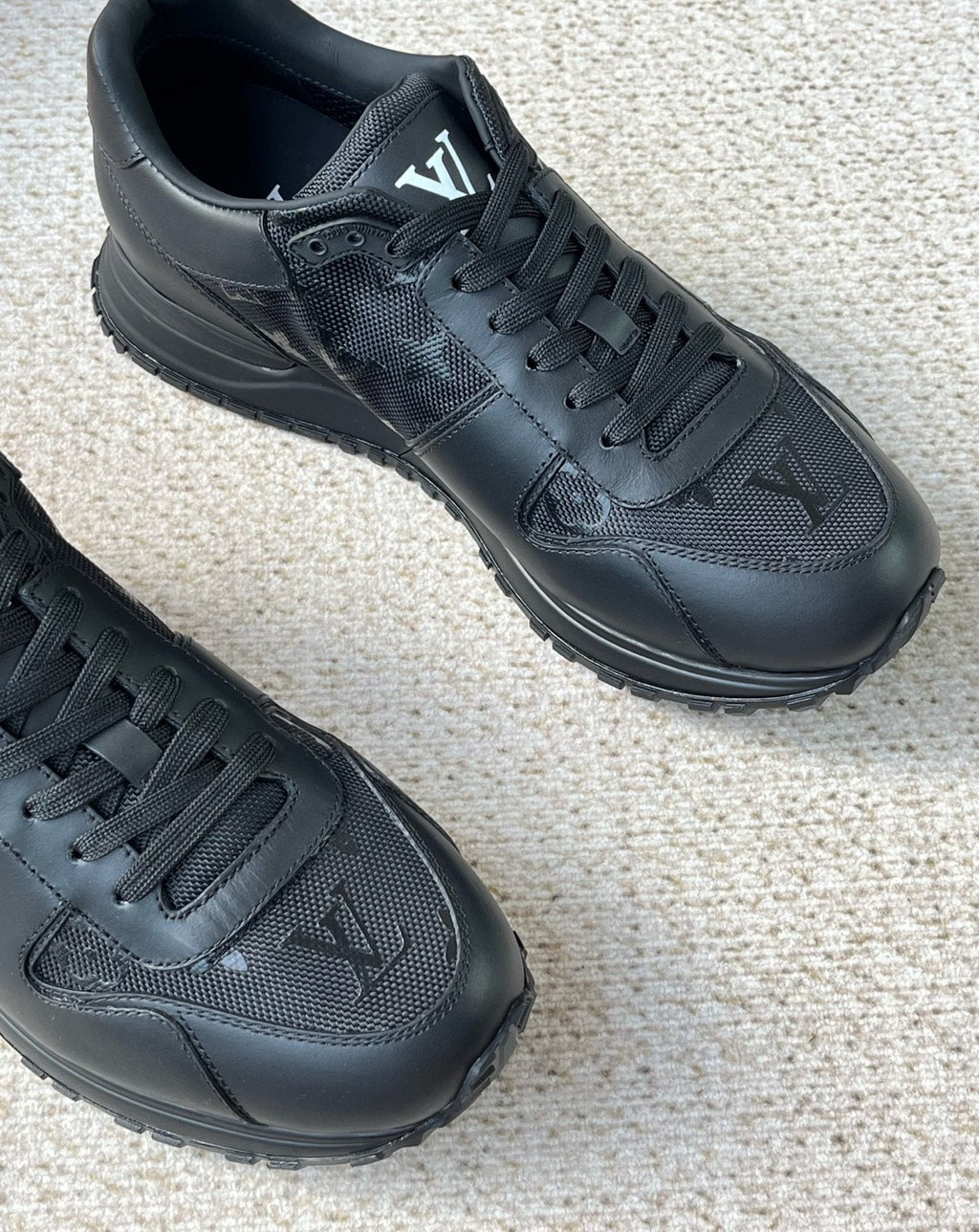Louis Vuitton Monogram Panel Low-Top Sneakers — detail