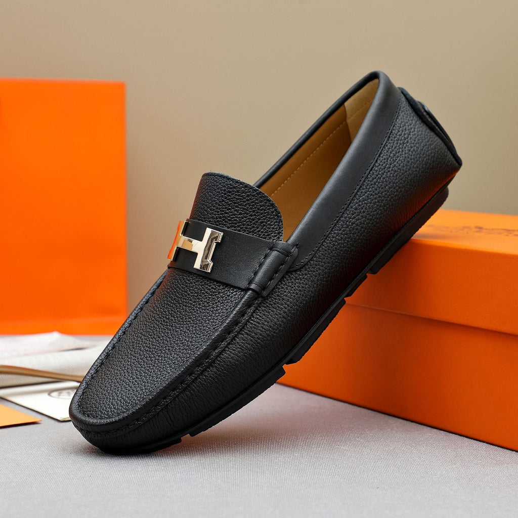 Hermès H-Hardware Slip-On Loafers — side