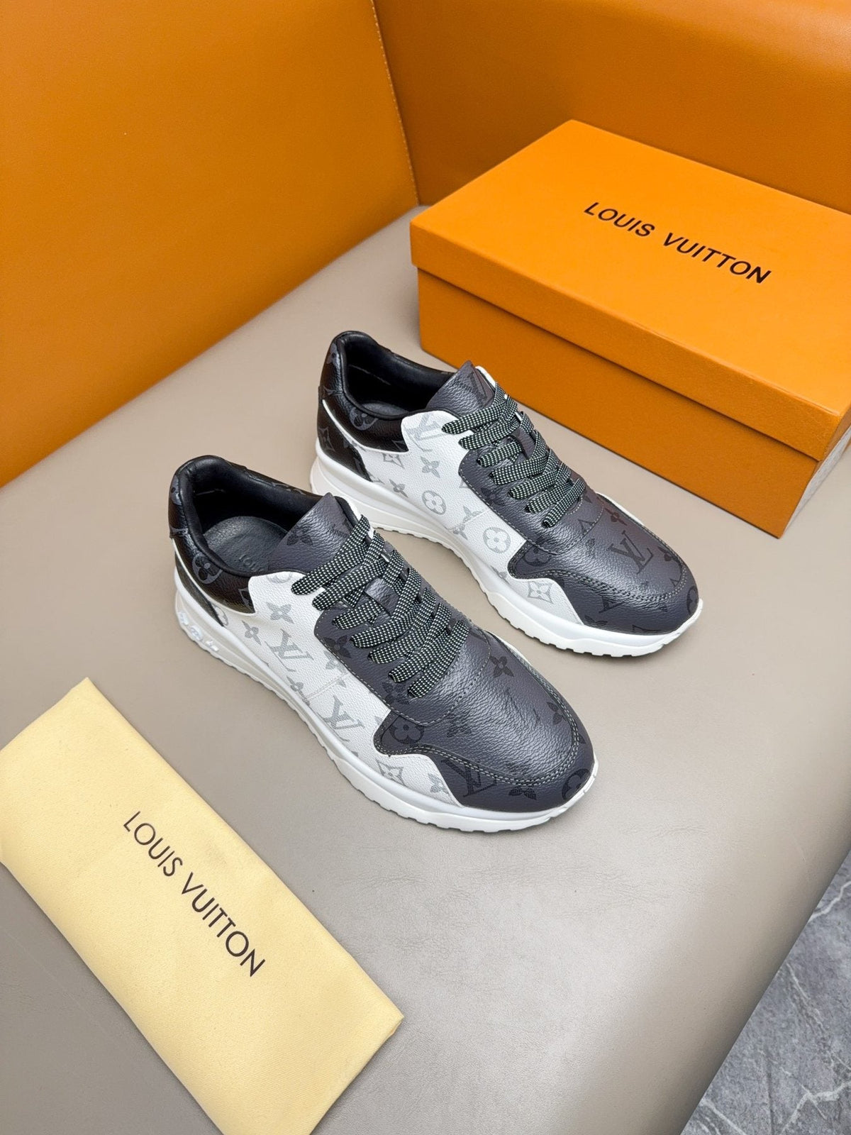 Louis Vuitton Monogram-Pattern Sneakers — front