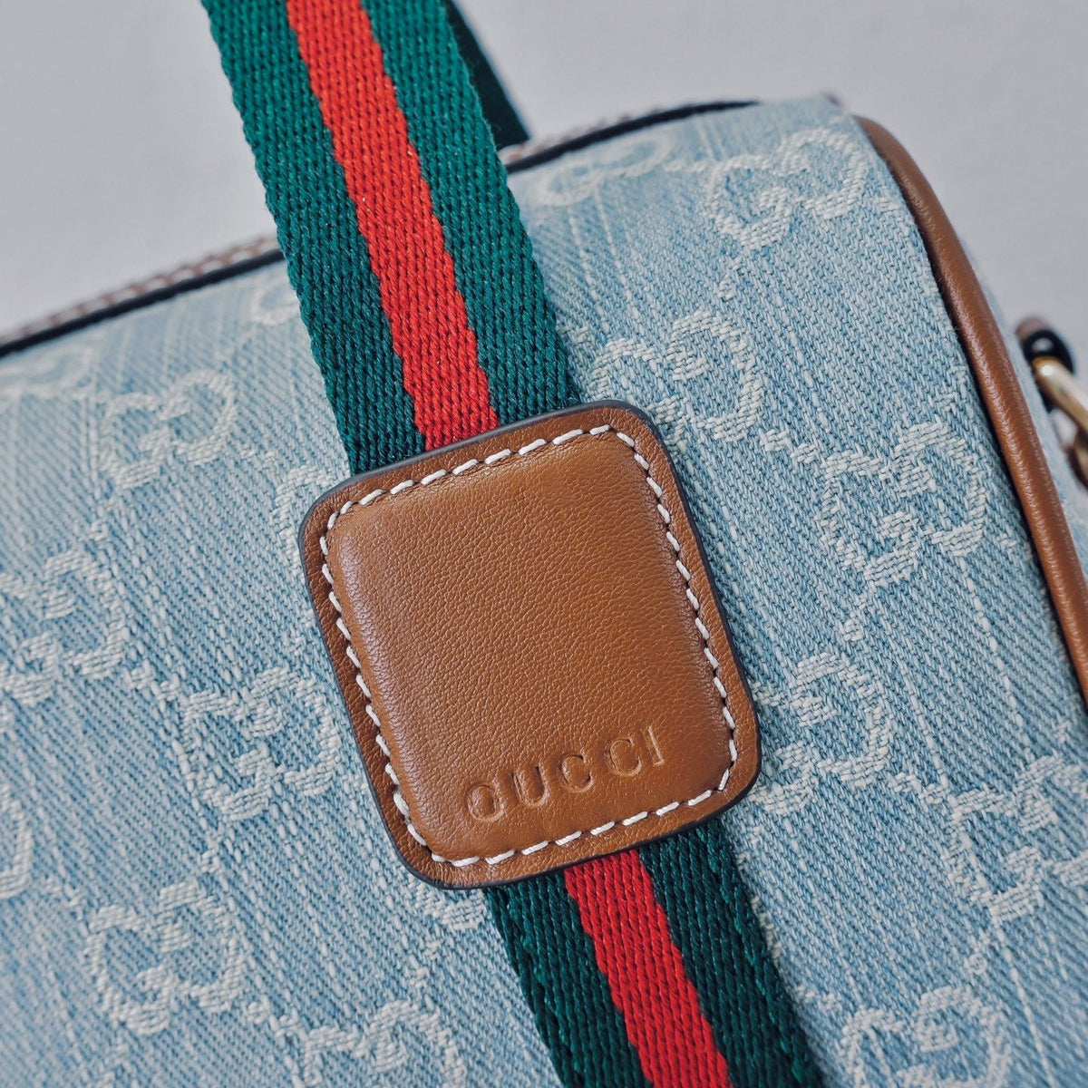 Gucci Ophidia Denim Web Pillow Bag – 859975