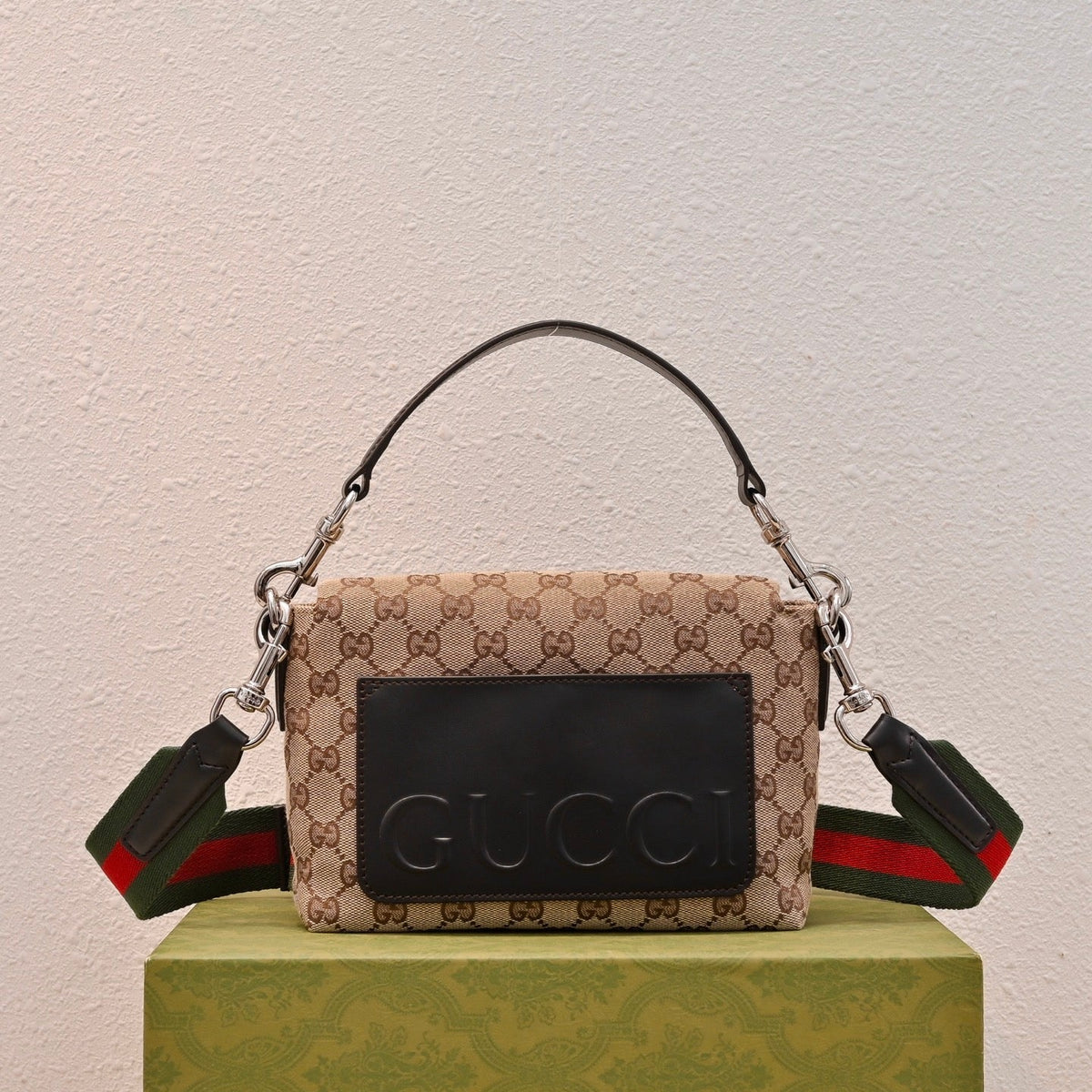 Gucci GG Canvas Small Top Handle Crossbody Bag – 821617